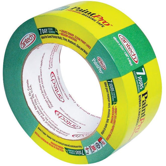 Cantech PaintPro – Ruban de Masquage Vert 48mm x 55m - Ruban Adhésif par Groupe SS360 - Disponible chez Groupe SS360