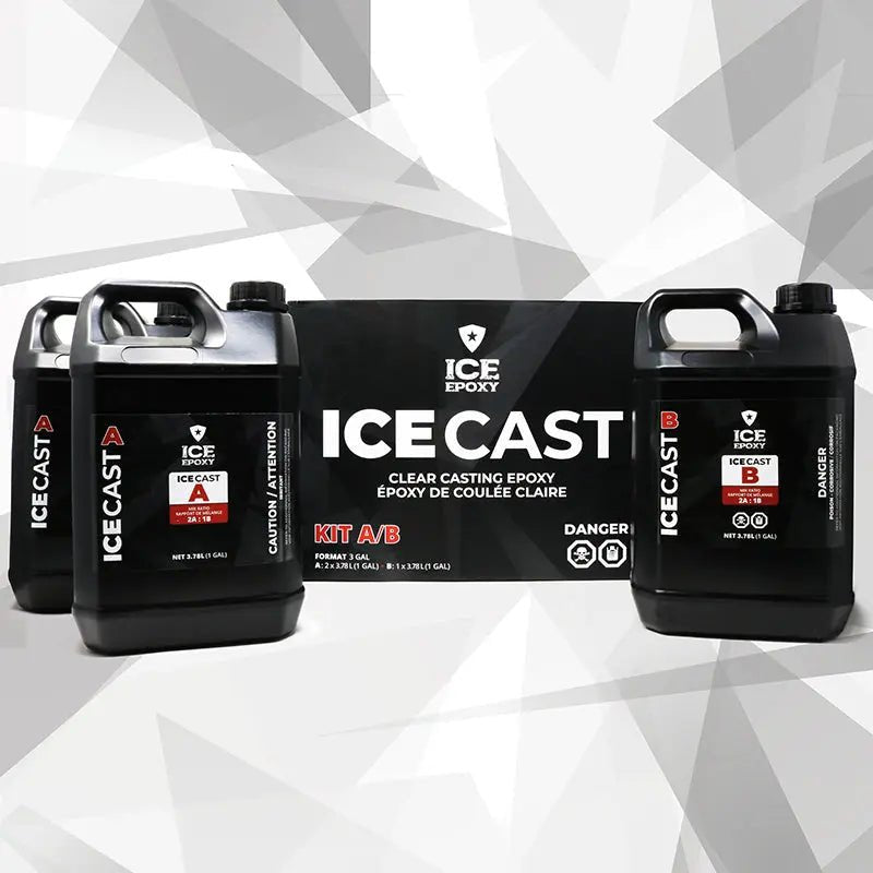 ICE - CAST ÉPOXY TRANSPARENT CRISTALLIN À COULÉE - par Groupe SS360 - Disponible chez Groupe SS360